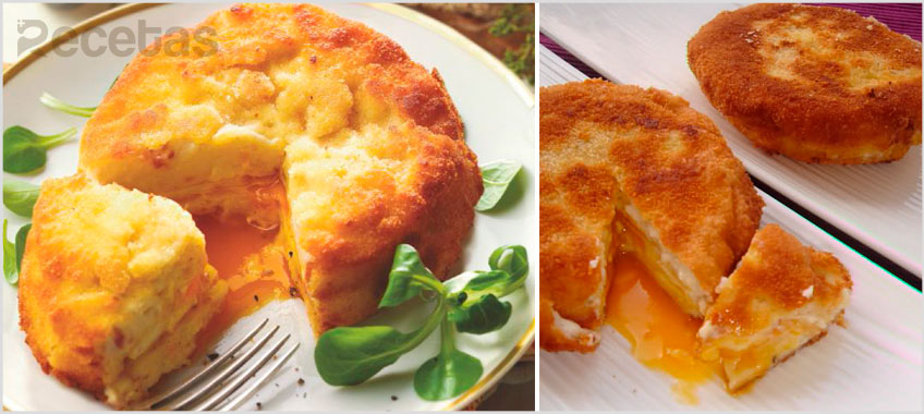 Huevos Encapotados con Bechamel y Beicon